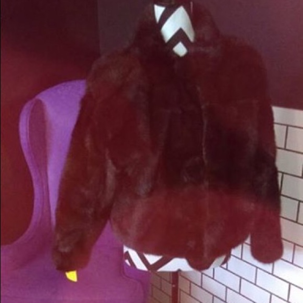 3/4 sleeve fur Coat