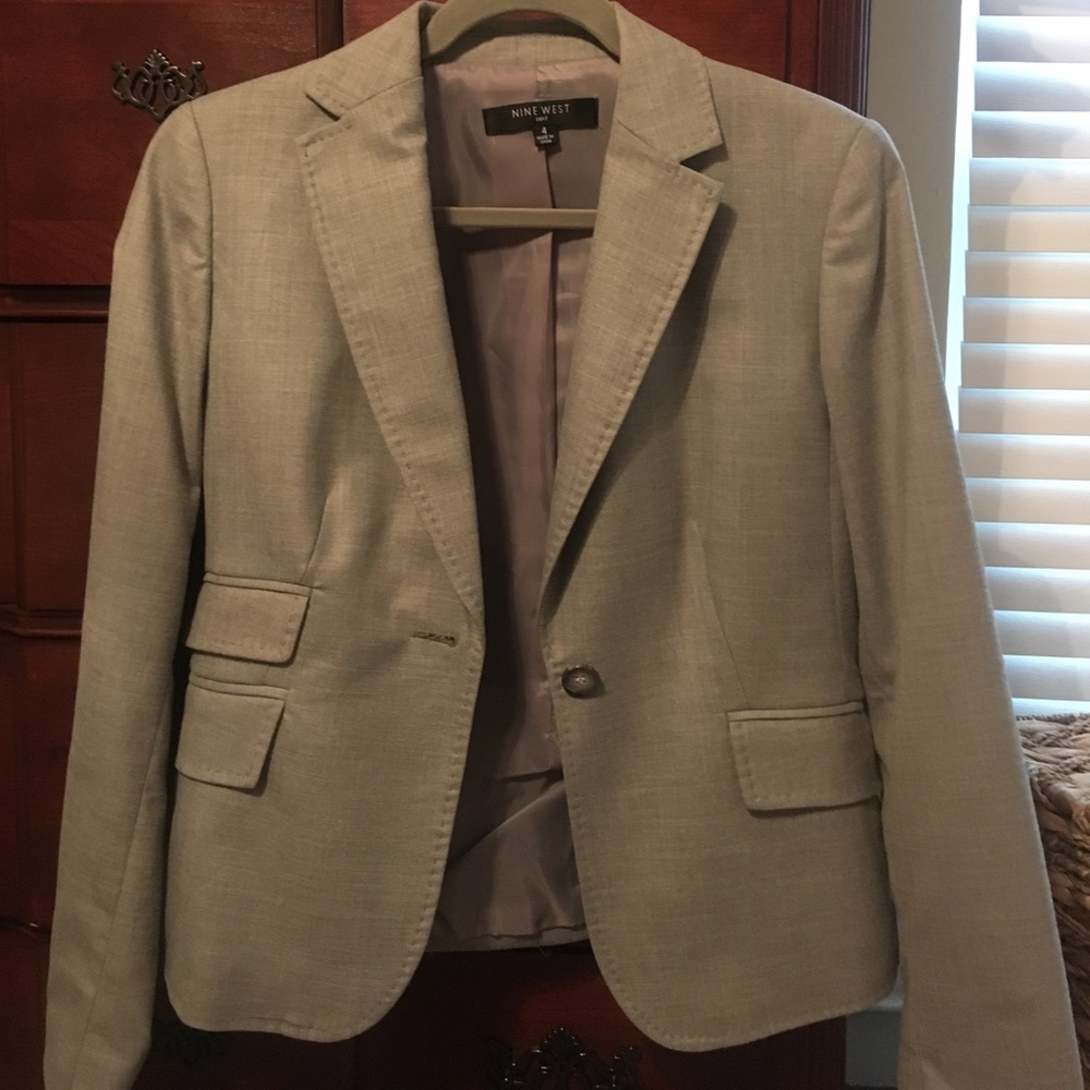 Nine West Women's Gray Blazer