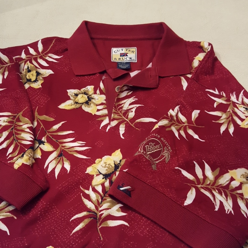 Cutter & Buck Hawaiian golf shirt