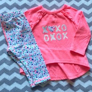 6-9 Month cat & jack matching outfit shirt & pants