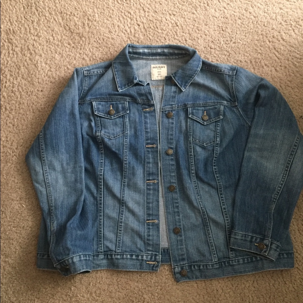 Plus size jean jacket