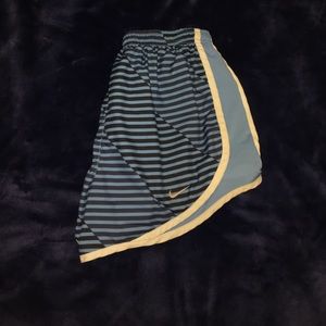 nike striped running shorts!! XS!!