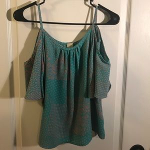 Blue & Pink Size SMALL shoulder holes top!