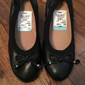 Black Leather Mules, size 7 1/2