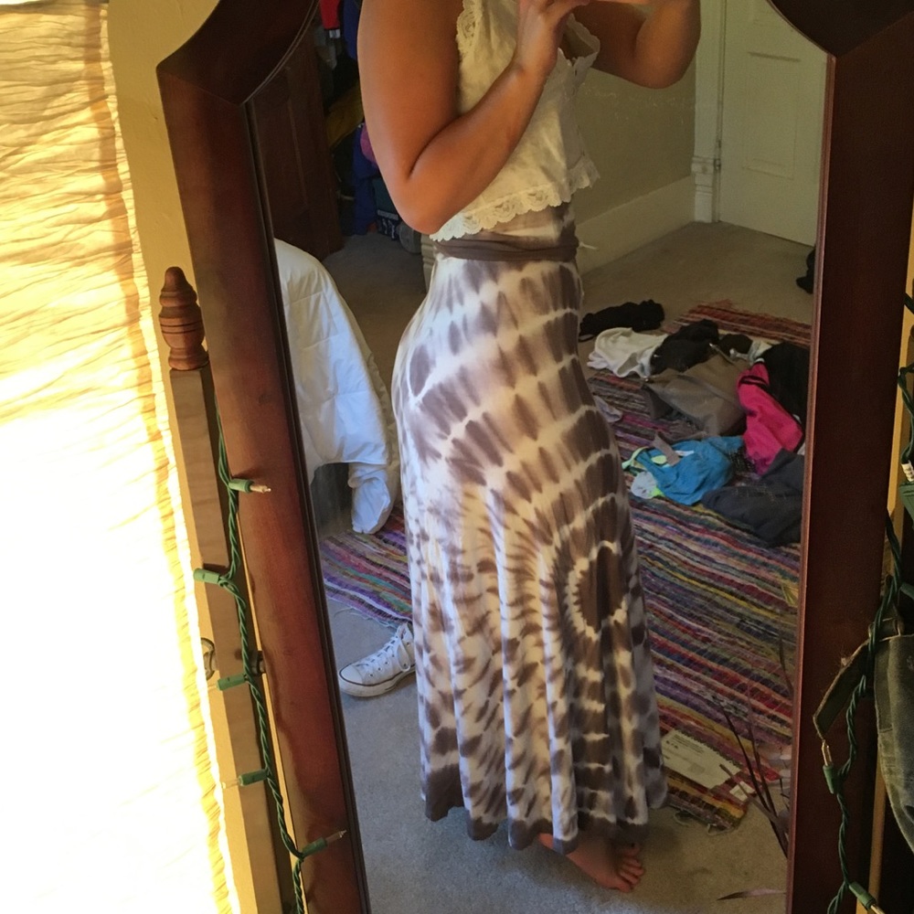 Tie Dye Maxi Skirt