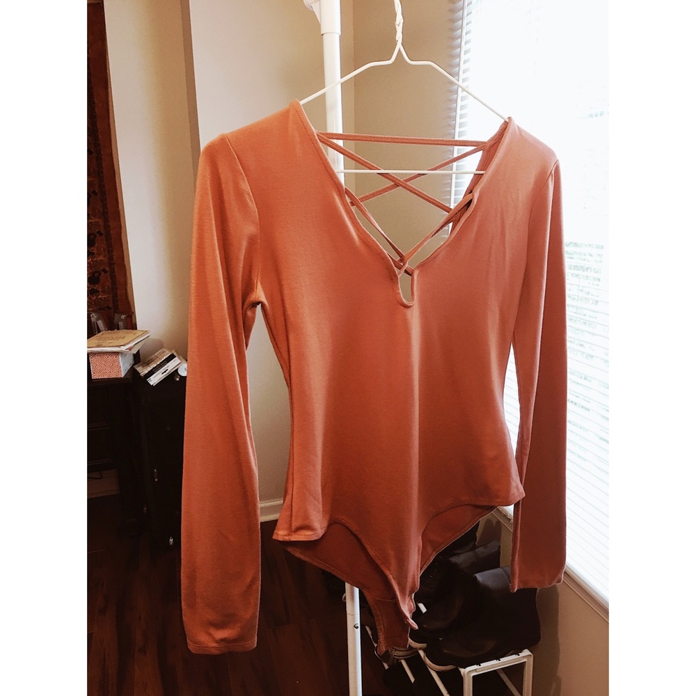 Salmon Forever 21 Bodysuit