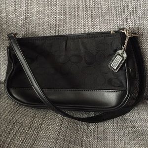 Black small coach purse