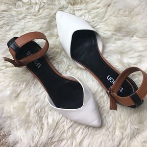 Tricolor Tilden aubree ankle strap flats size 8.5