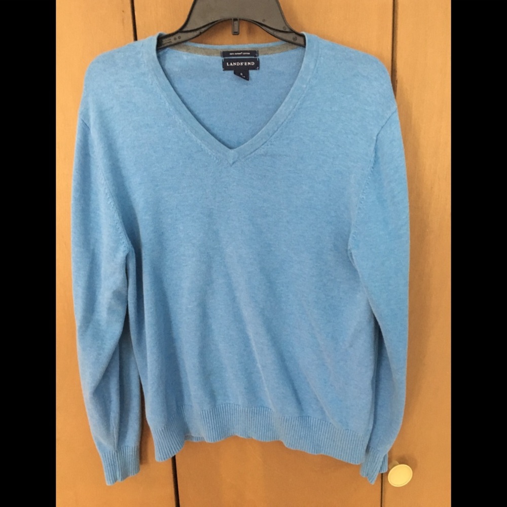 Blue Lands End Sweater!