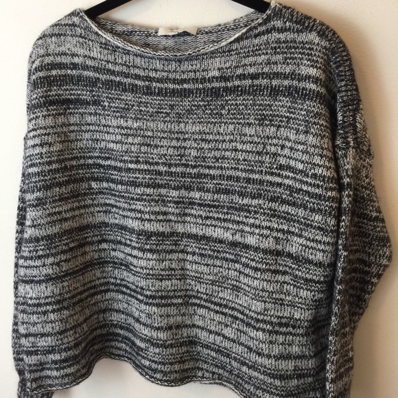 Madewell Grey Knit Wool Alpaca Boat Neck Sweater - Picture 4 of 8