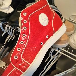 Red Python Christian Louboutin Sneaker