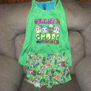 Justice girls pajama set