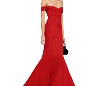 Red reformation dress