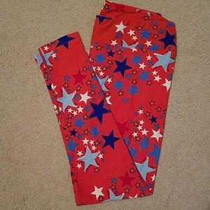 LuLaRoe 4th of July TC Leggings