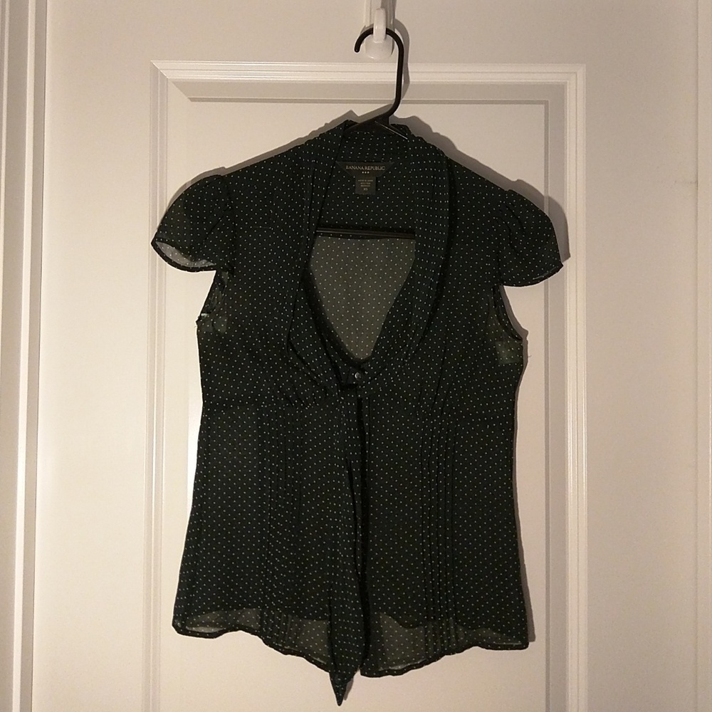 Banana Republic Blouse with Polkadots