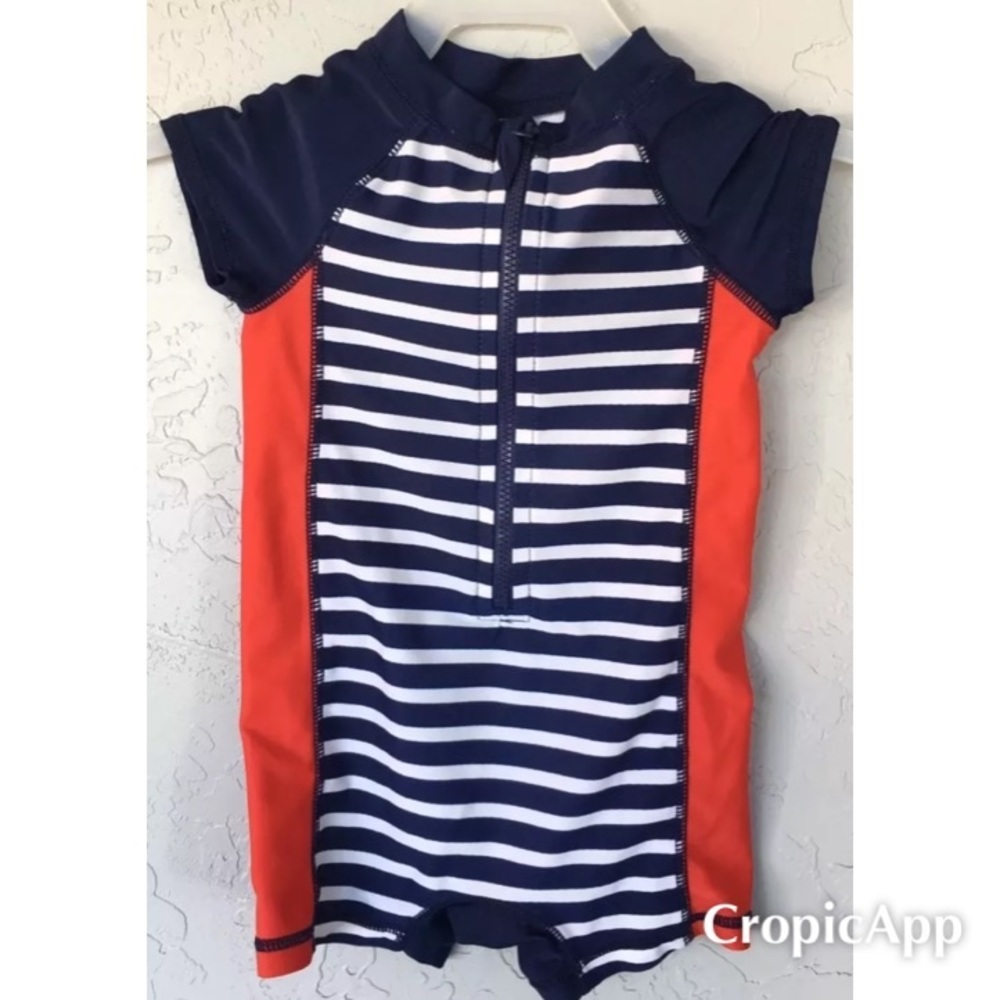 Baby Boy Red white and blue Swimsuit