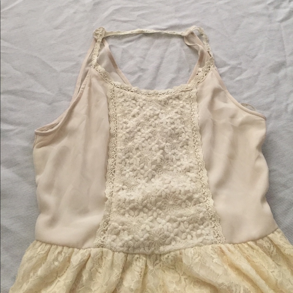 ☘Marineblu ivory lace dress. Size L☘