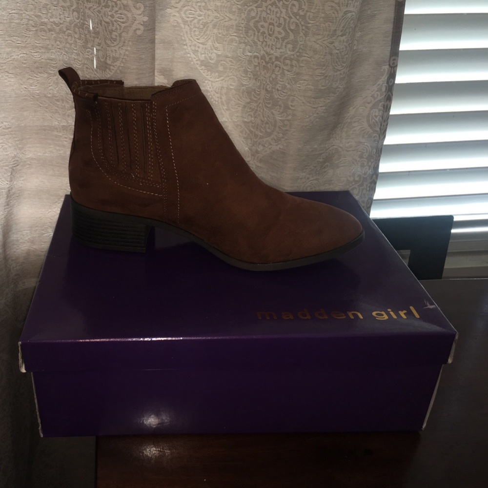 Madden girl brown booties