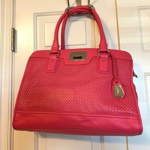Cole Haan neon pink shoulder bag