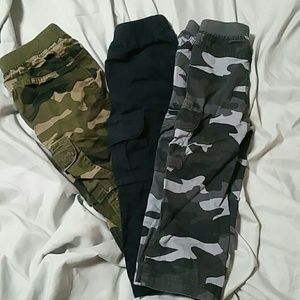 3 Lot / Bundle  - NWOT Pant Camo and dark navy