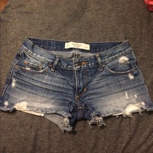 A&F denim shorts