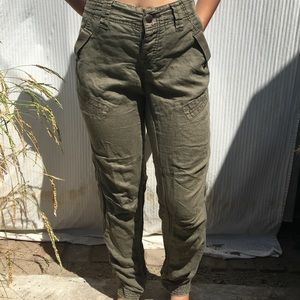 Free people olive green cargo pants