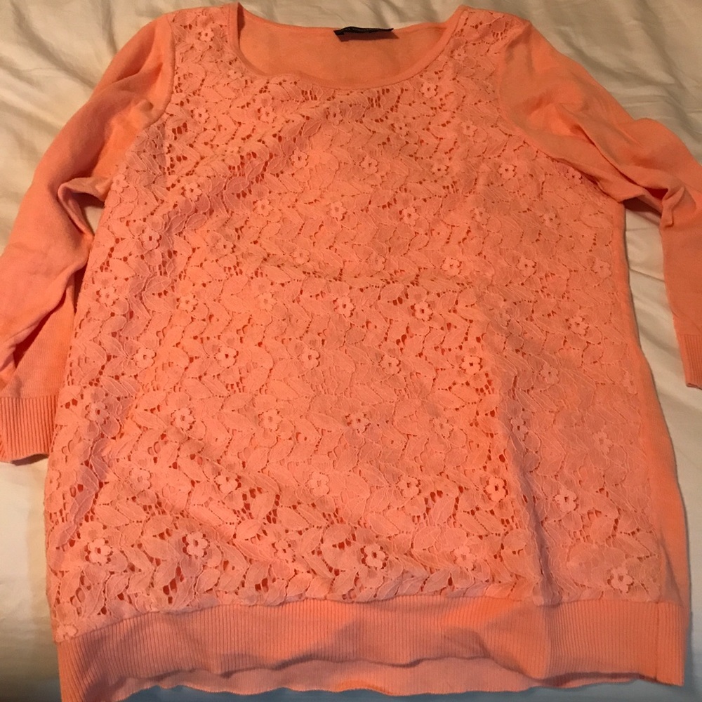 The Limited Lace 3/4 Sleeve Sweater