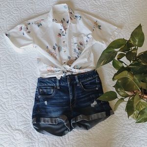 Obey Propaganda Floral Button Down Shirt