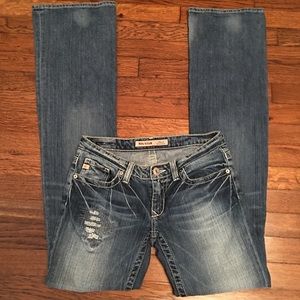 Big Star Sweet Ultra Low Rise jeans, size 27 XXL