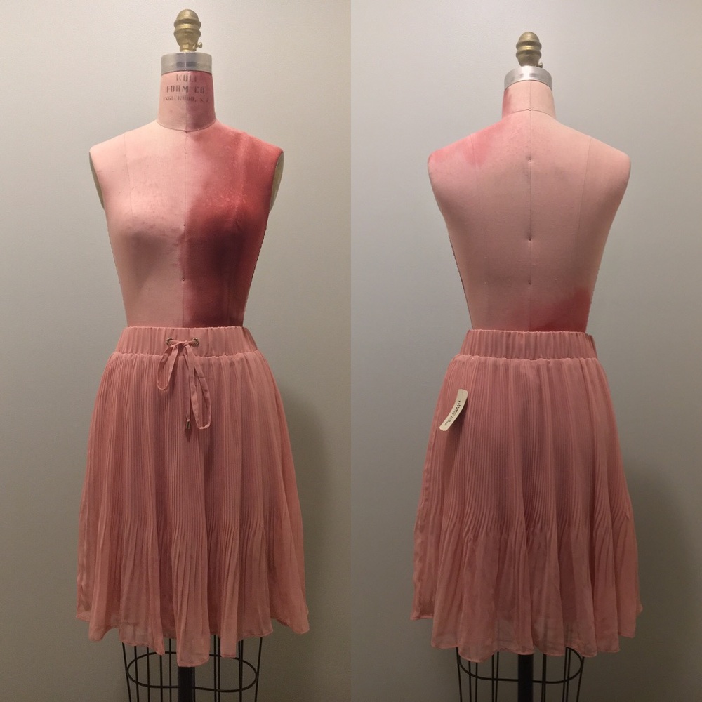 Knee Length Pink Skirt