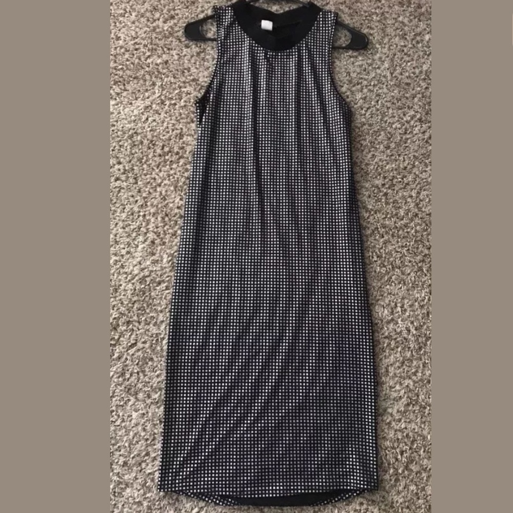Black and silver Bodycon dress Stretch fit