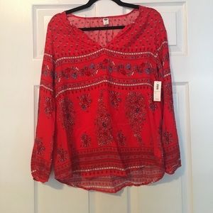 NWT paisley top