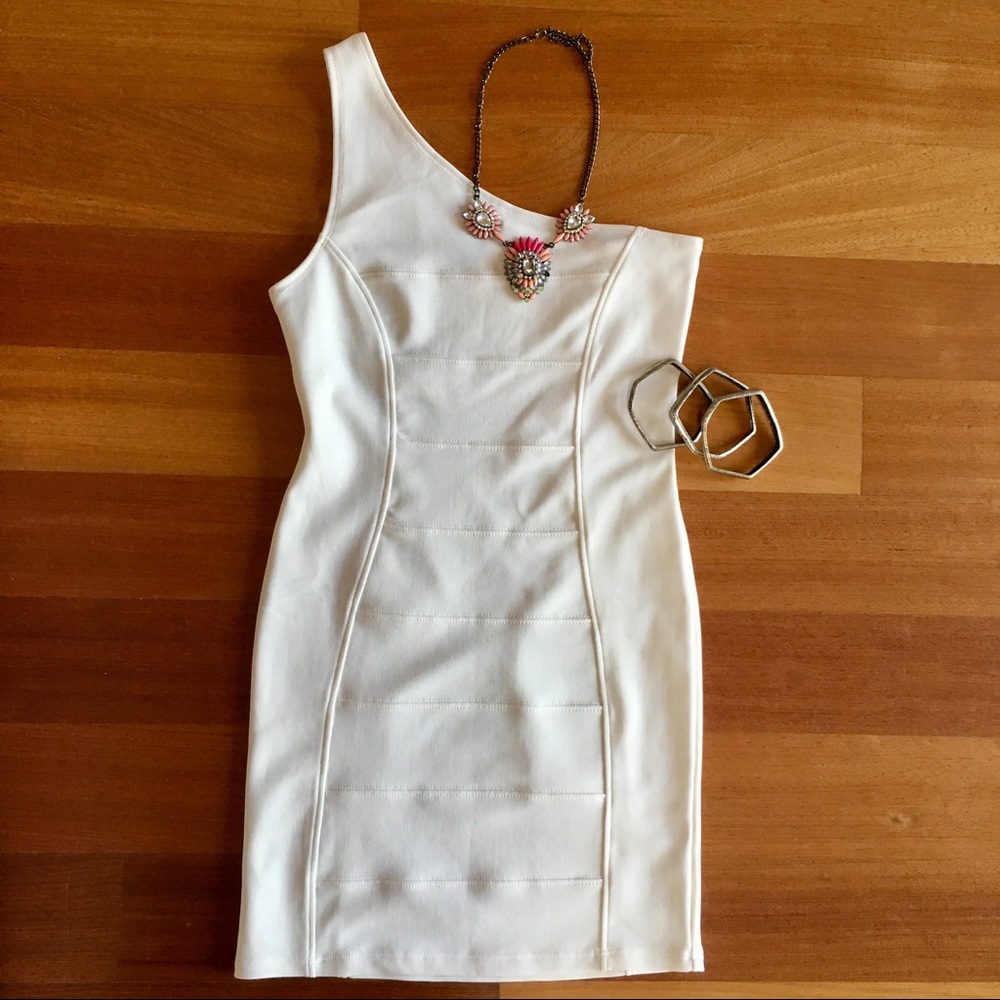 Tea/f One Shoulder Mini Dress