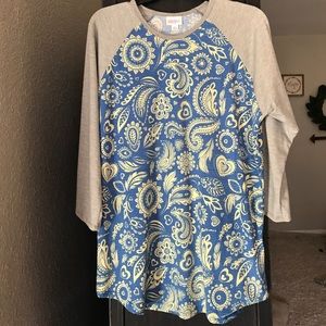 LuLaRoe Randy baseball tee