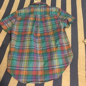 Plaid polo Ralph Lauren shirt boys 4t