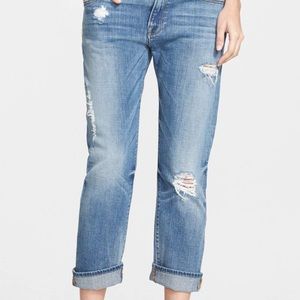 FRAME Denim boyfriend ripped jeans size 27