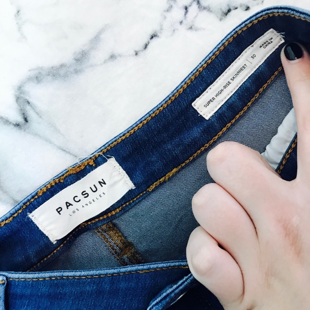 PACSUN SUPER HIGH RISE JEANS - Picture 2 of 3