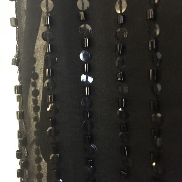 Black Sheer Sequin Tank Top ✨ - Picture 2 of 4