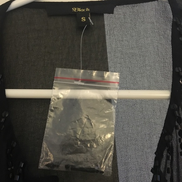 Black Sheer Sequin Tank Top ✨ - Picture 4 of 4