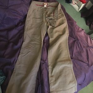 Hollister light green khaki pants size 7 juniors