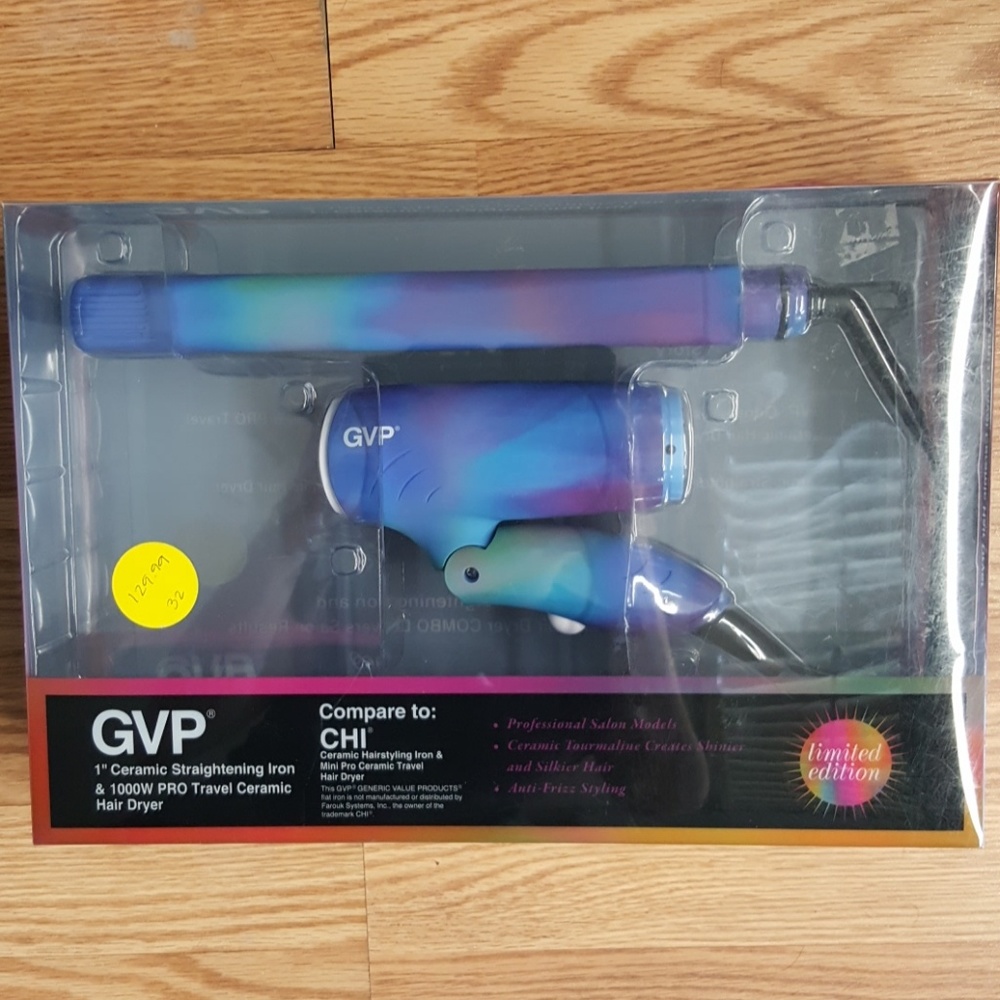 New Ceramic Straightening Iron & Travel Dryer