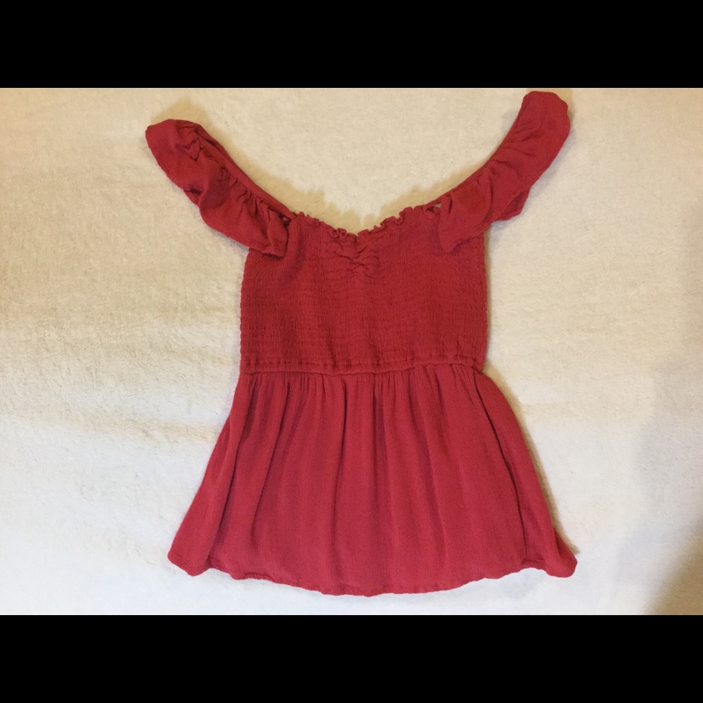 Burnt red versatile top from Hollister