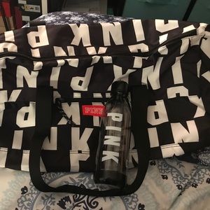 Victoria's Secret gym bag and water bottle