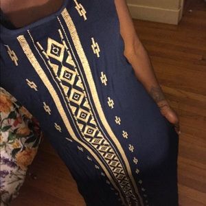 Long Tribal print dress