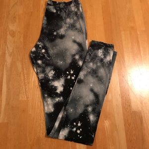 Black/Gray Galaxy Leggings