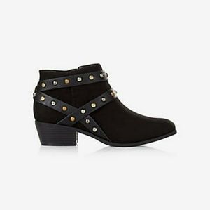 Express Black Booties