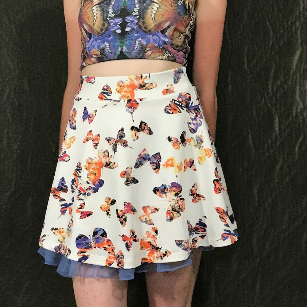 Knitworks Butterfly Skirt w/ Periwinkle Petticoat
