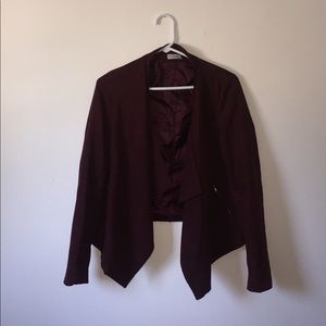 Maroon blazer by Tobi