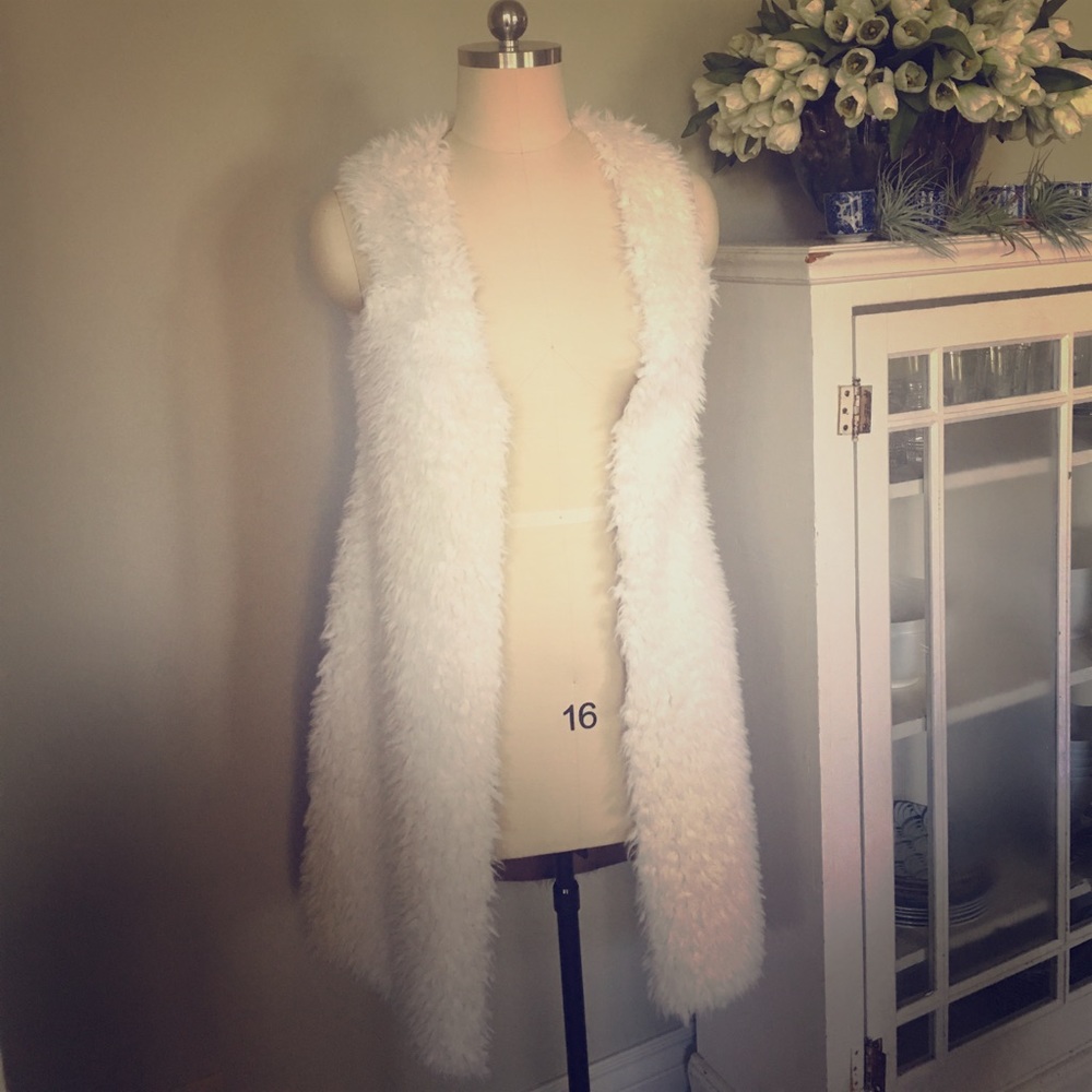 Faux Shearling Vest - reversible and super cozy