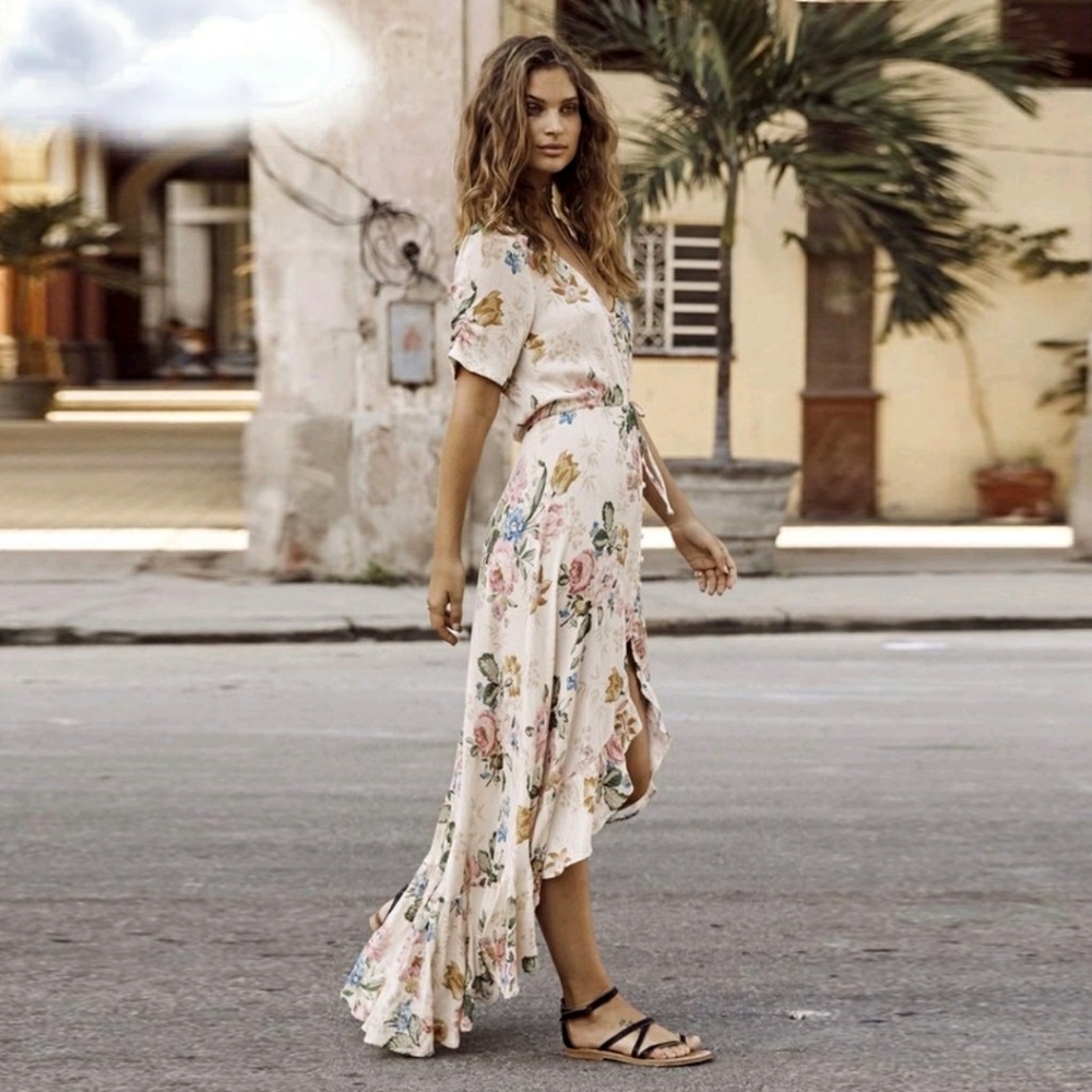 AUGUSTE inspired hi low dress